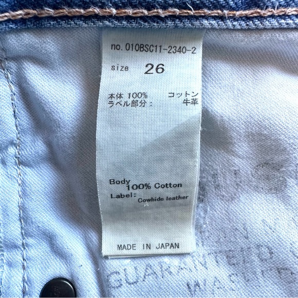 MOUSSY VINTAGE KELLEY TAPERED STRAIGHT DISTRESSED RAW-HEM ANKLE JEANS Sz26 - Picture 9 of 13